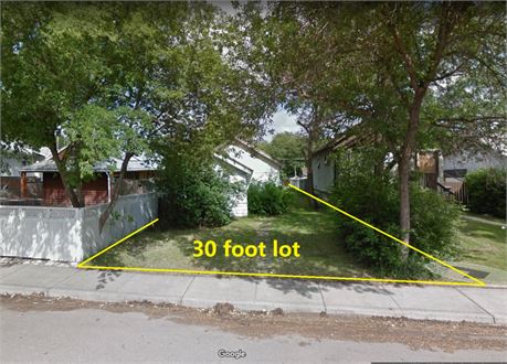 Residential 30 foot Lot for Sale in City of Regina