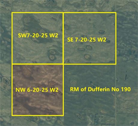 3 Quarter Grain Land For Rent in RM of Dufferin No 190