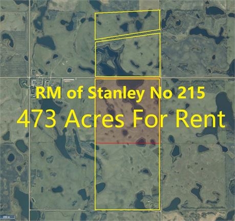 3 Quarter Grain Land For Rent In RM of Stanley No 215