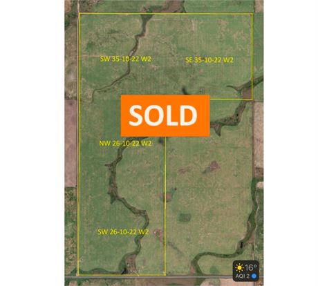 SOLD  4 Quarter Grain Land in One Block