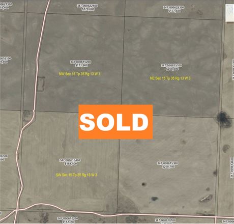 SOLD ! 3 Quarters Farmland RM 347